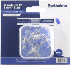 Akcesoria LED Barthelme 00430318, 3 mm, 1500 mcd, 100 szt.