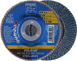 Tarcza lamelkowa PFERD PFC 115 Z 120 PSF STEELOX 67769115 Średnica 115 mm 10 szt.