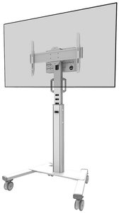 Stojak na kółkach do telewizora Neomounts FL50S-825WH1, 94,0 cm (37'') - 190,5 cm (75'')