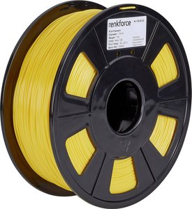 Filament do drukarek 3D PLA Renkforce RF-4511202, Średnica filamentu: 1.75 mm, 1000 g, żółty