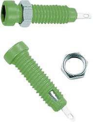 Gniazdo laboratoryjne Złącze żeńskie do wbudowania pionowego Średnica pinu: 2 mm zielony Stäubli LB2-IF 1 szt.