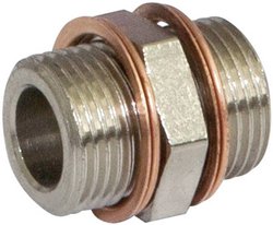 Łącznik prosty Norgren 160204828  Gwint zewnętrzny: 1/2'', 1/4''