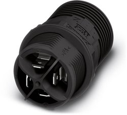 Złącze liniowe Phoenix Contact QPD W3PE2,5 M25 FC BK 1423986, styki:3 + PE, 630 V, 20 A, 1 szt.