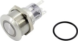 Przełącznik wciskany TRU COMPONENTS TC-GQ22-A-11ZE/B/12V/S203 1602491, 1 szt.