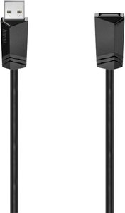 Kabel USB Hama, USB 2.0, Złącze żeńskie USB-A, Złącze męskie USB-A, 1.50 m