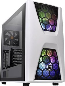 Obudowa do komputera, Obudowa gamingowa Midi Tower Thermaltake COMMANDER C34 TG, biały, czarny