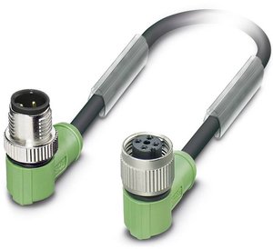 Kabel do czujników/elementów wykonawczych Phoenix Contact SAC-4P-MR/15,0-PUR/FR SCO 1539460, Złącze żeńskie M12, kątowe, 1 szt.
