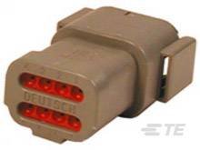 Obudowa złącza pin męskiego na kabel TE Connectivity DTM04-08PA-E003, wire-to-wire, piny: 8, 1 szt.