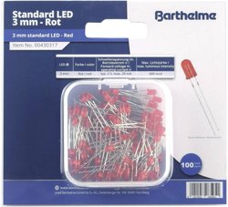 Akcesoria LED Barthelme 00430317, 3 mm, 600 mcd, 100 szt.