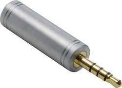 BKL Electronic 1103098 1103098 Jack Audio Przejściówka, adapter [1x złącze męskie jack 3,5 mm - 1x złącze żeńskie jack 3,5 mm] złoty