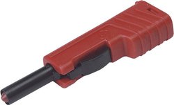 Wtyk bananowy wieżowy SKS Hirschmann SLS 200, O 4 mm, 2.5 mm2, 30 A, 60 V, czerwony