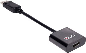 Przejściówka, adapter DisplayPort club3D CAC-2070 CAC-2070, [1x złącze męskie DisplayPort - 1x złącze żeńskie HDMI]