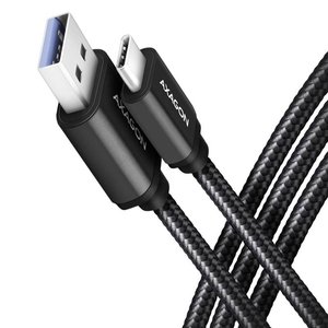 Kabel USB AXAGON BUCM3-AM10AB, USB 3.2 Gen1, Złącze męskie USB-C®, Złącze męskie USB-A, 10 cm