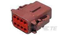 Obudowa złącza pin żeńskiego na kabel TE Connectivity DTM06-08SD, wire-to-wire, piny: 8, 1 szt.