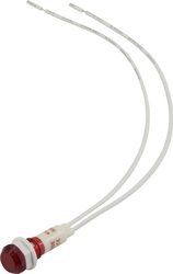 Standardowa lampa sygnałowa z żarówką TRU COMPONENTS TC-6648780 10 mm 230 - 230 V/AC czerwony 1 szt.