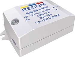 Źródło prądowe LED 6 W 700 mA 8.4 V/DC  Recom Lighting RACD06-700 Maksymalne napięcie robocze: 264 V/AC