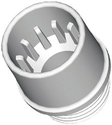 Gniazdo wejściowe rury Fibox IES 8600346, polipropylen, 1 szt.