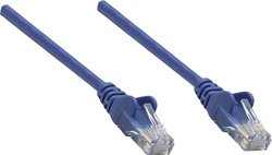 Kabel sieciowy Intellinet Cat6a S/FTP 100% miedzi Cat6a z certyfikatem LS0H RJ45/wtyczka RJ45 0,50 m, niebieski Kabel LAN Intellinet 350723, 1 szt., RJ45, CAT 6a, S/FTP, 0.50 m, niebieski