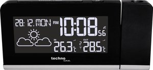 Budzik Techno Line  WT 539 Sterowany radiowo cyfrowy czarny