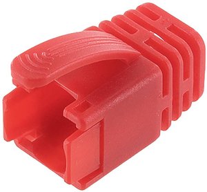 Zabezpieczenie przed złamaniem dla wtyczki Cat.8, czerwone Obudowa tulejki econ connect KSC8RT, RJ45, 1 szt.