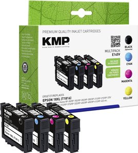 Wkład atramentowy KMP Combi Pack E145V czarny, cyjan, magenta, żółty 1622.0050 atrament KMP E145V 1622,4050, 1 zest.