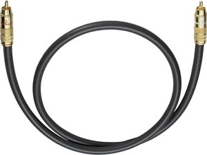 Kabel audio, Cinch Oehlbach 204504, [1x złącze męskie RCA/cinch - 1x złącze męskie RCA/cinch], 4.00 m, antracytowy