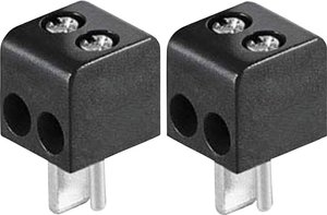 Złącze męskie głośnikowe 0205018 BKL Electronic 0205018 złącze męskie proste Ilość styków: 2  czarny 2 szt.