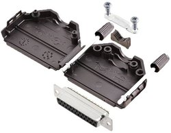 Zestaw listew żeńskich D-Sub TRU COMPONENTS TCDPPK25BKDBSK 7708472, rzędy: 2, styki: 25, 180 °, 1 szt.