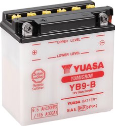 Akumulator motocyklowy Yuasa YB9-B, kwasowo-ołowiowe, 12 V, 9 Ah