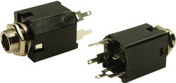 Złącze męskie jack 6,35 mm Cliff FM6704 FM6704, złącze żeńskie do wbudowania pionowego, 1 szt.