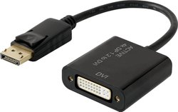Przejściówka, adapter DisplayPort, DVI Renkforce RF-4299048, [1x złącze męskie DisplayPort - 1x złącze żeńskie DVI 29-pin]