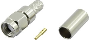 Złącze SMA odwrócone TRU COMPONENTS SMA-JC-RG58-1 1372236 złącze męskie proste 50 Ω 1 szt.