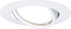 Oprawa wpuszczana LED Podstawa pojedyncza lampa obrotowa okrągła 90mm 20° GU10 5W 350lm 230V 3000K biała Lampa do zabudowy Paulmann Base 93411  5 W 350 lm