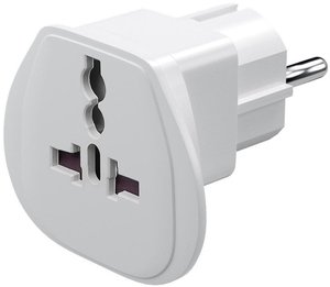 Przejsciówka, adapter podróżny Goobay gniazdo USA, Włochy, UK / wtyk polski
