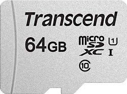 Karta pamięci microSDXC Transcend Premium 300S, 64 GB, Class 10, UHS-I, UHS-Class 1