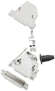 Zestaw listew żeńskich D-Sub encitech DTSL25-LJSRG-S-HDS44-W-K 6355-8043-13, rzędy: 3, styki: 44, 45 °, 1 szt.