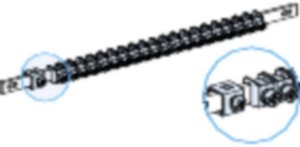PrismaSeT-P, Linergy TB, szyna uziemiająca, przekrój 12x3mm, zaciski 1x16-35mm² i 40x2,5-16mm², długość=450mm Akcesoria rozdzielacza Schneider Electric LVS04200 , , ,        1 szt.
