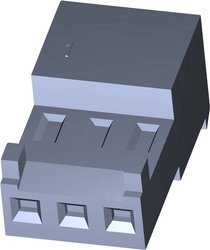 Listwa kołkowa, żeńska, standardowa TE Connectivity MTA-100 3-643815-7, wire-to-wire, piny: 7, 5 A, 1 szt.