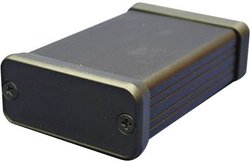 Obudowa profilowa Hammond Electronics, aluminium, czarny, (D x S x W) 223 x 103 x 30.5 mm, 1 szt.
