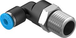Złączka kątowa FESTO QSL-1/4-4    Średnica rury: 4 mm  Rozmiar gwintu: R1/4 1 szt.