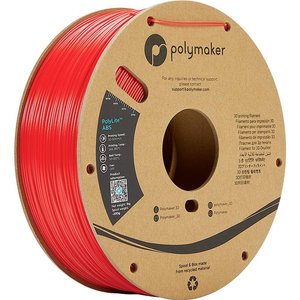 Filament do drukarek 3D ABS Polymaker PE01014, Średnica filamentu: 2.85 mm, 1000 g, czerwony