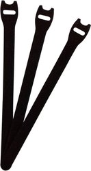 Opaska kablowa na rzepy do wiązania element z pętelkami i haczykami (D x S) 200 mm x 13 mm czarny FASTECH® E1-2-330-B100 1 szt.