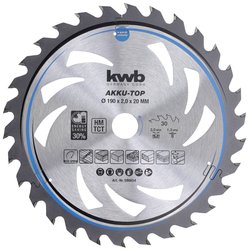 Tarcza tnąca z węglików spiekanych kwb  190 x 20 x 1.3 mm 1 szt.