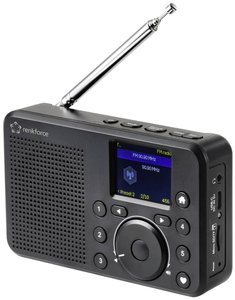 Radio internetowe Renkforce RF-IR-200 Internet, DAB+, UKW wielokrotne ładowanie czarny