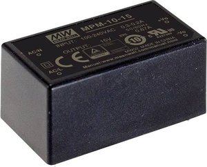Medyczna enkapsulacja pojedynczej mocy wyjściowej: 10 W Zasilacz AC/DC Mean Well MPM-10-12 12 V/DC 850 mA