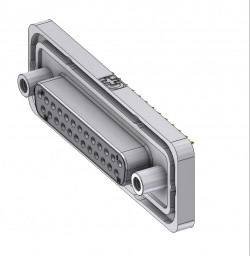 Złącze żeńskie D-Sub Deltron Connectors DTSWM25SY/2M95UN, rzędy: 2, styki: 25, 180 °, 1 szt.