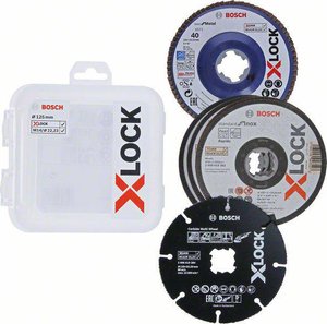 Zestaw tarcz rozdzielających X-LOCK i listkowych, 5-częściowy, 125 mm, CMW Tarcza lamelkowa Bosch Accessories X-LOCK 2608619374 5 szt.