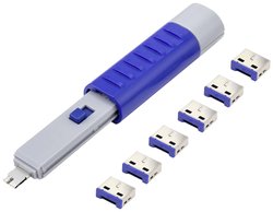 Blokada portu USB Renkforce (6 sztuk) z kluczem Renkforce RF-4714586