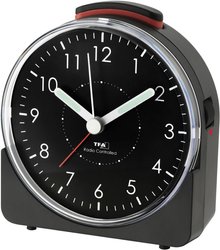 Budzik TFA Dostmann Funk-Wecker 60.1513.01, czarny