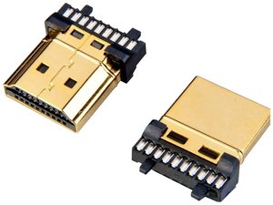 Złącze lutowane Lyndahl LKHDMICON19 HDMI męskie (AM) Złącze HDMI Lyndahl LKHDMICON19 LKHDMICON19, 1 szt.